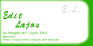 edit lajos business card